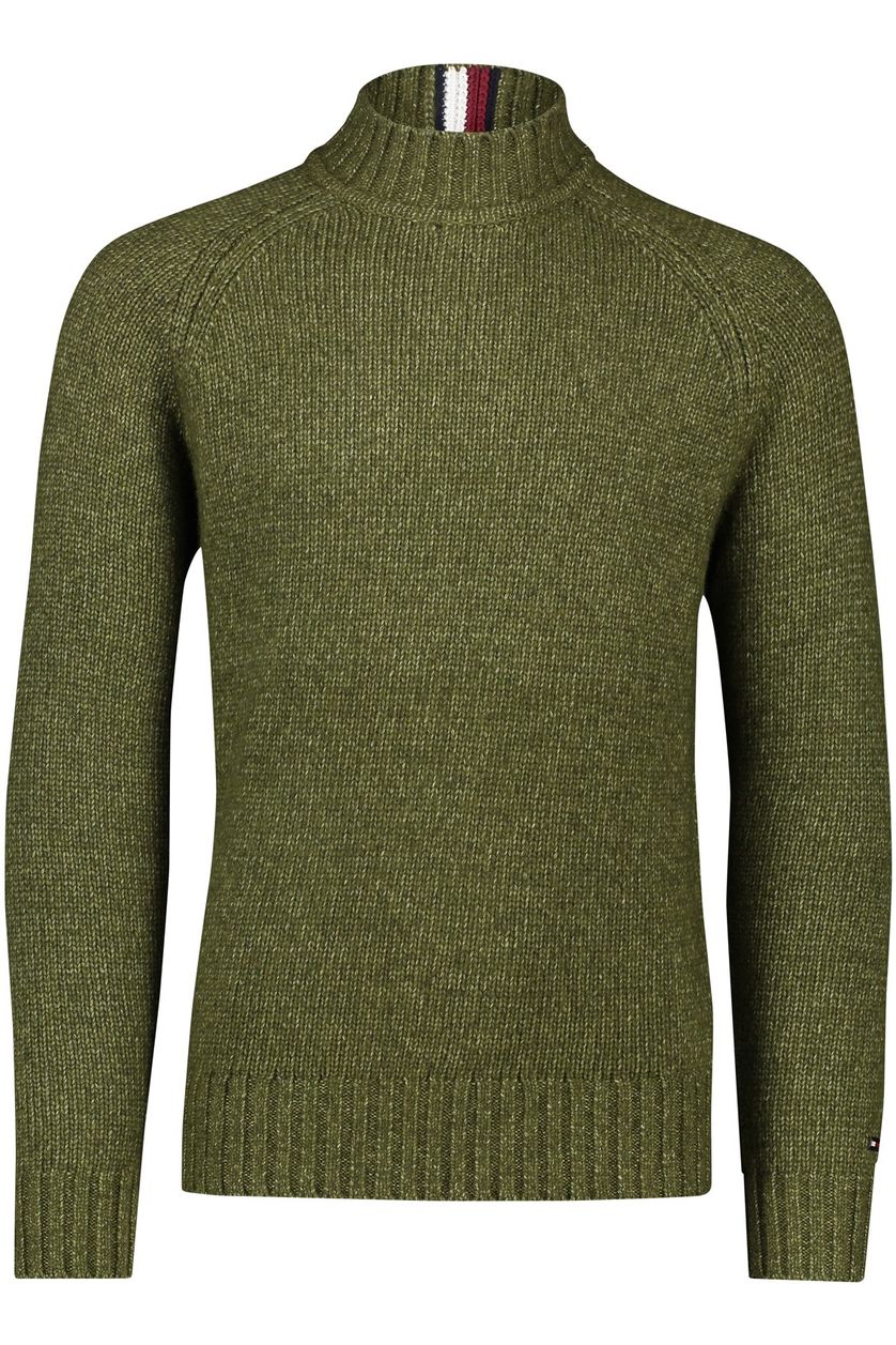 Groene Tommy Hilfiger coltrui normale fit