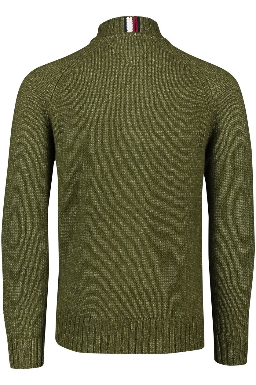 Groene Tommy Hilfiger coltrui normale fit