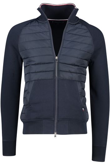 Tommy Hilfiger vest donkerblauw normale fit met rits