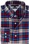 Tommy Hilfiger casual overhemd normale fit blauw rood geruit