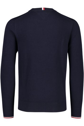 Katoenen Tommy Hilfiger sweater ronde hals donkerblauw