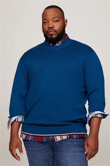 Tommy Hilfiger trui blauw normale fit Big&Tall