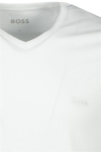 Hugo Boss wit effen katoen t-shirt 3 pack