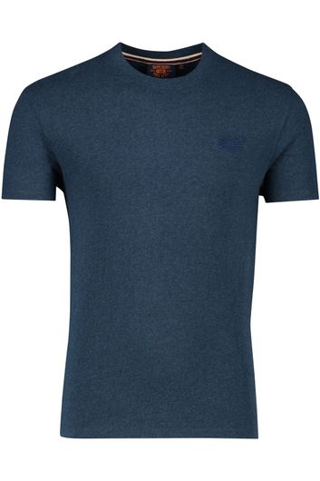 Superdry t-shirt donkerblauw effen