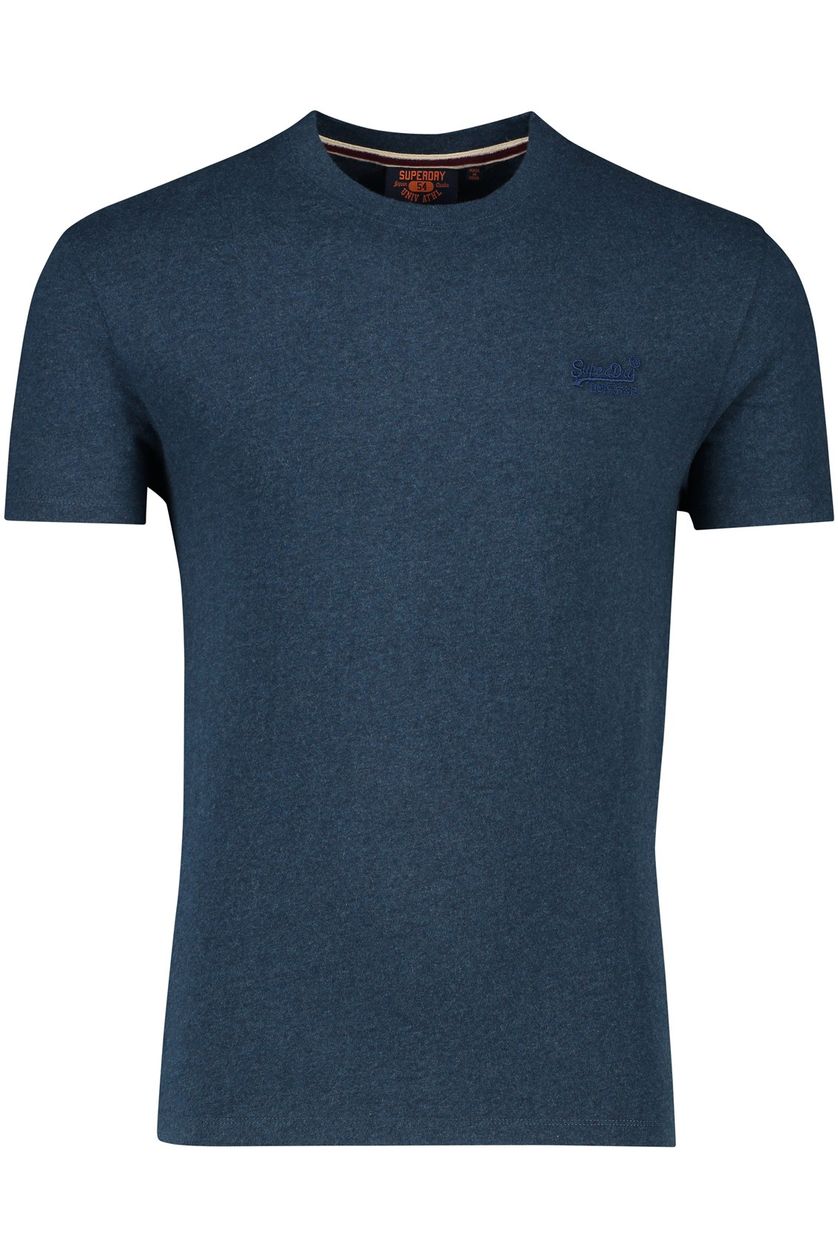 Superdry t-shirt katoen donkerblauw
