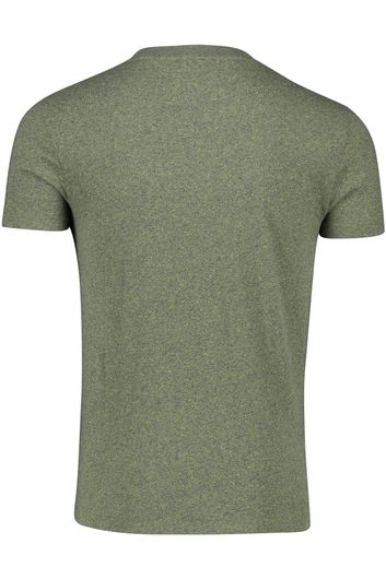 Superdry t-shirt groen ronde hals gemêleerd katoen