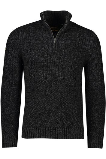 Superdry Sweater donkergrijs halfzip