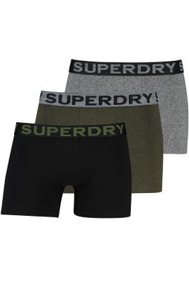 Superdry Superdry boxershort 3 pack zwart grijs