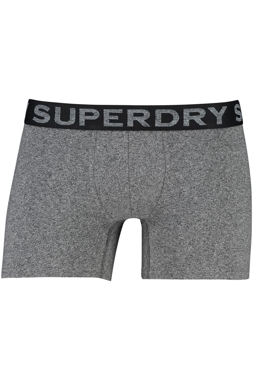 Superdry boxershort 3 pack zwart grijs