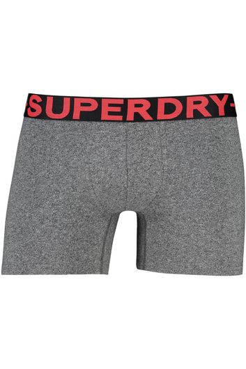 Superdry boxershorts 3 pack grijs zwart