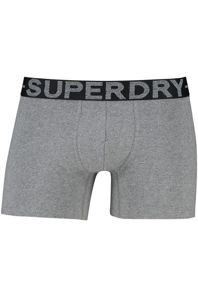 Superdry boxershorts grijs zwart 3 pack