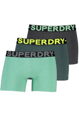 Superdry Superdry boxershorts 3 pack groen