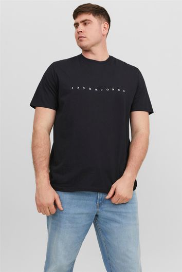 T-shirt Jack & Jones korte mouw zwart opdruk