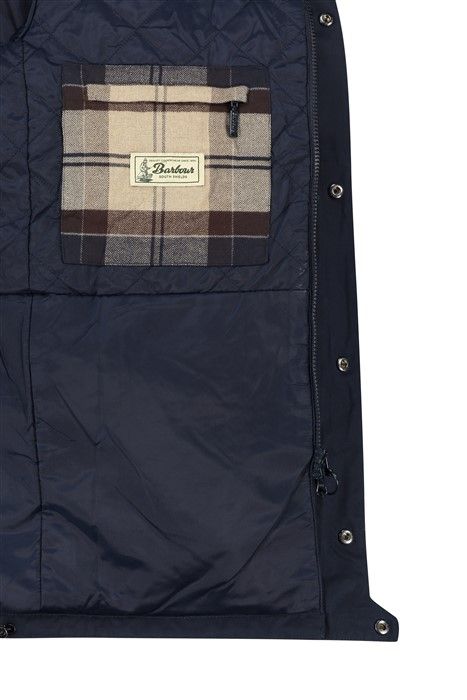 Barbour winterjas normale fit donkerblauw
