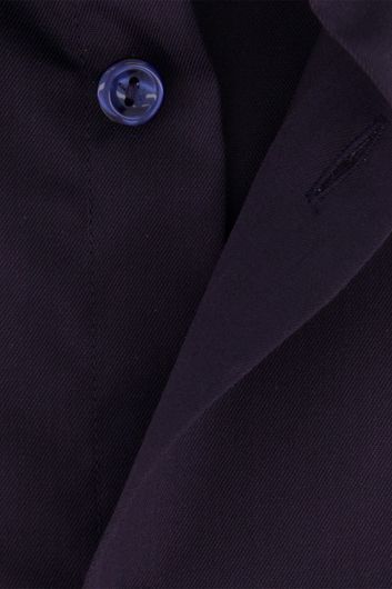 Eton Classic overhemd wijde fit aubergine effen katoen