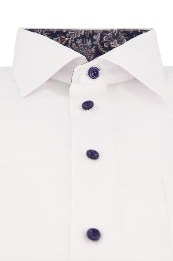 Eton business overhemd Classic Fit wijde fit wit effen katoen