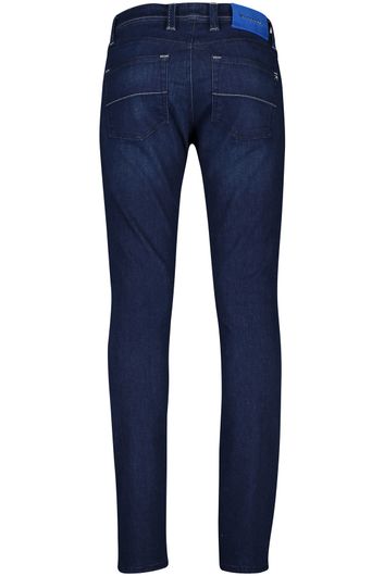 Tramarossa 5-pocket jeans Leonardo donkerblauw effen katoen