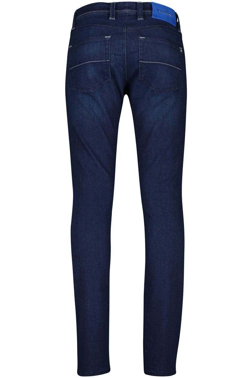 Tramarossa jeans Leonardo donkerblauw effen katoen-stretch