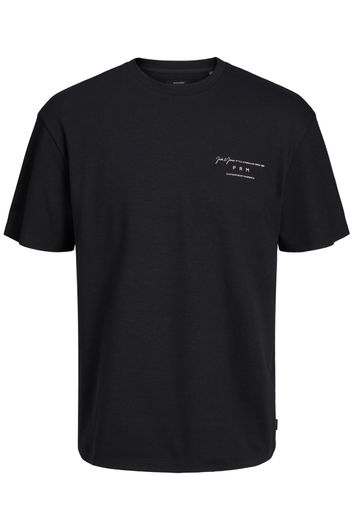 Jack & Jones T-shirts zwart effen
