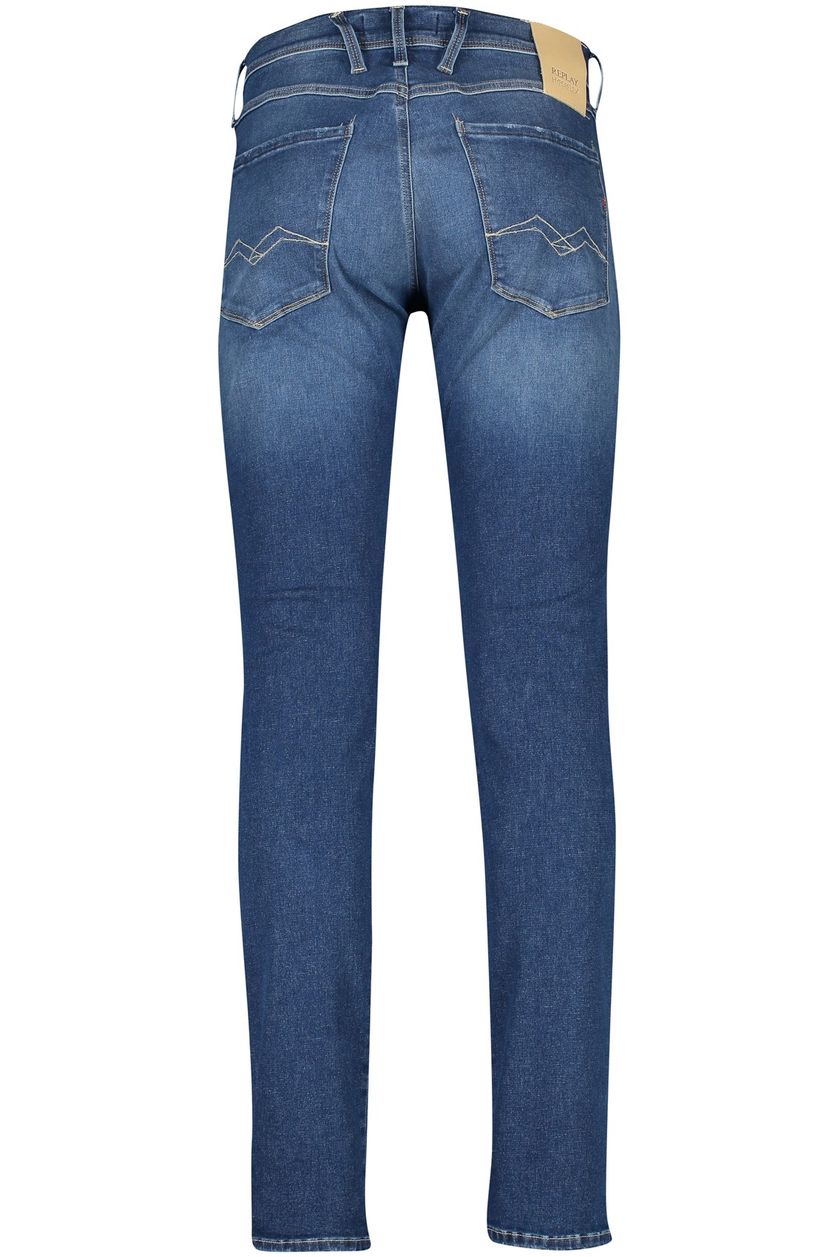 Replay jeans blauw effen denim Anbass Hyperflex
