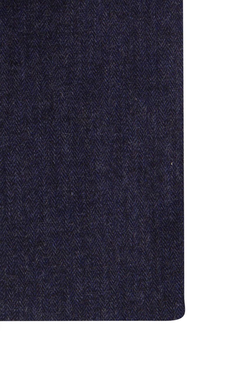 Eden Valley overhemd katoen ml7 modern fit donkerblauw