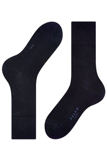 Falke sokken Tiago donkerblauw effen 