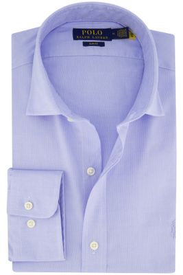Polo Ralph Lauren Polo Ralph Lauren business overhemd slim fit lichtblauw effen katoen enkele manchet