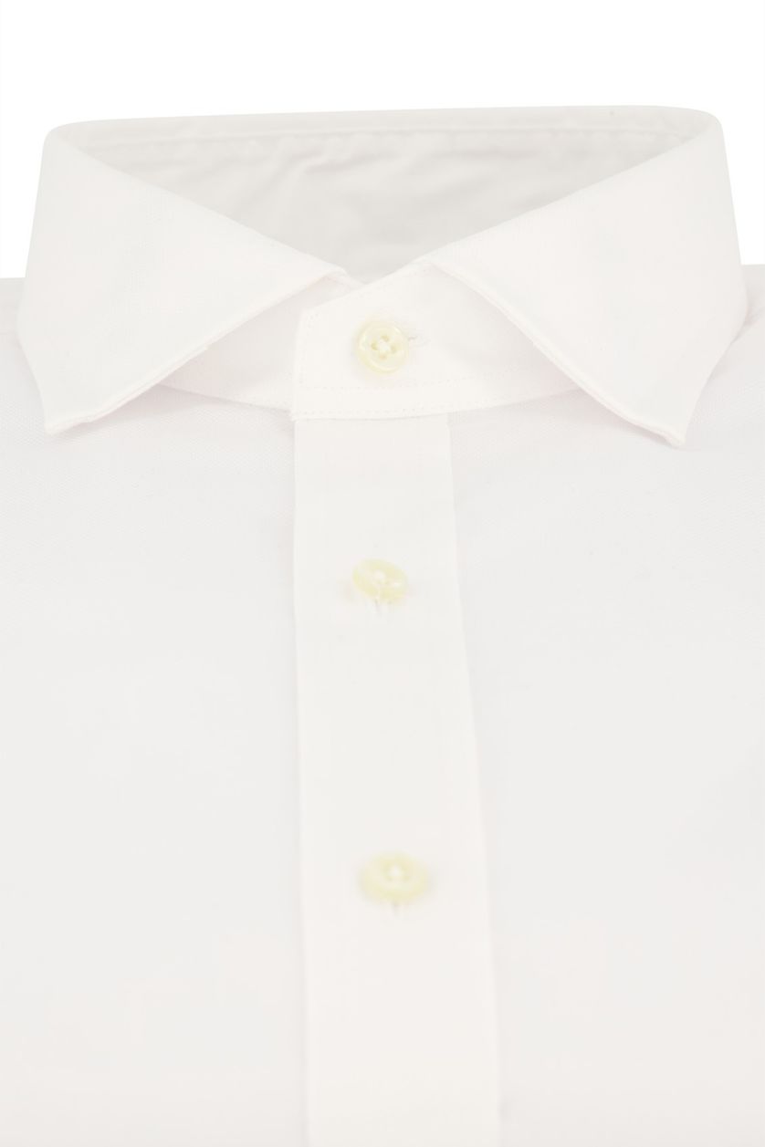 Polo Ralph Lauren business overhemd slim fit wit effen katoen enkele manchet