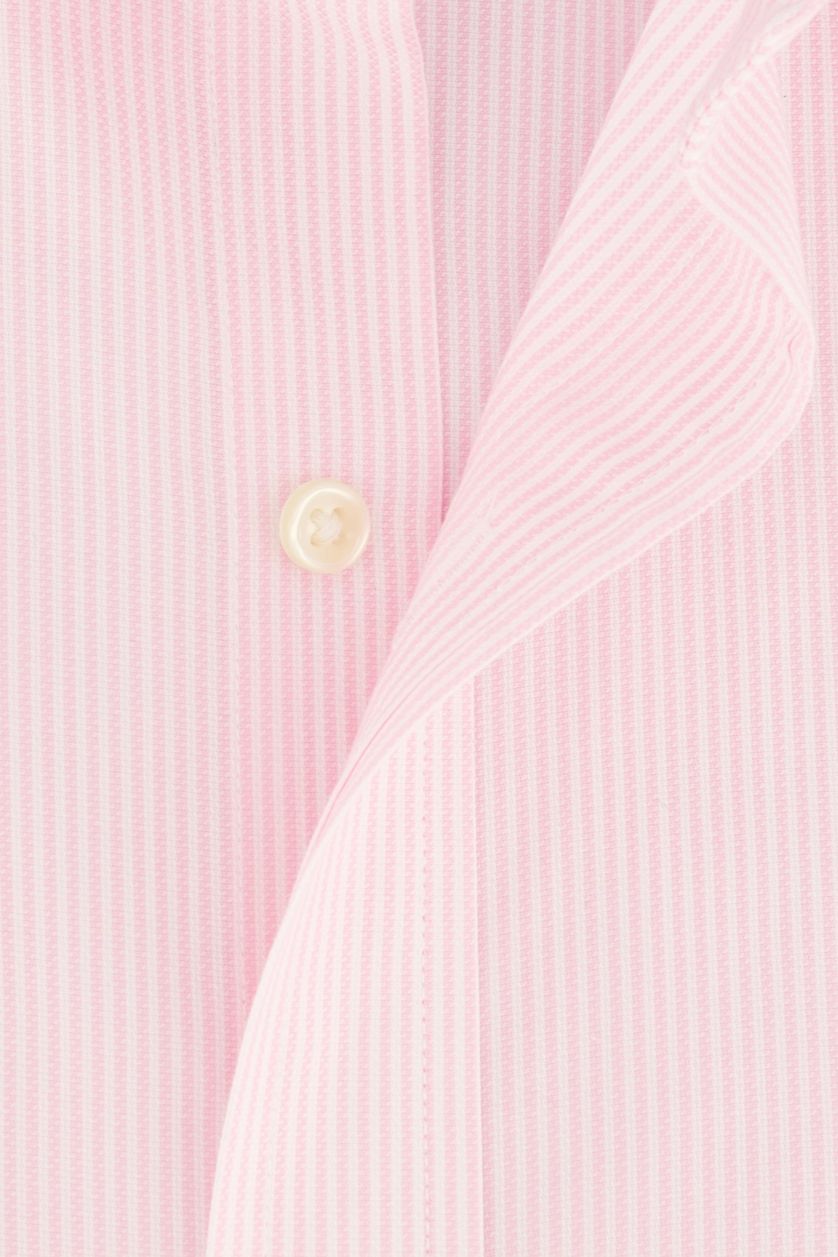 Polo Ralph Lauren overhemd katoen slim fit roze gestreept