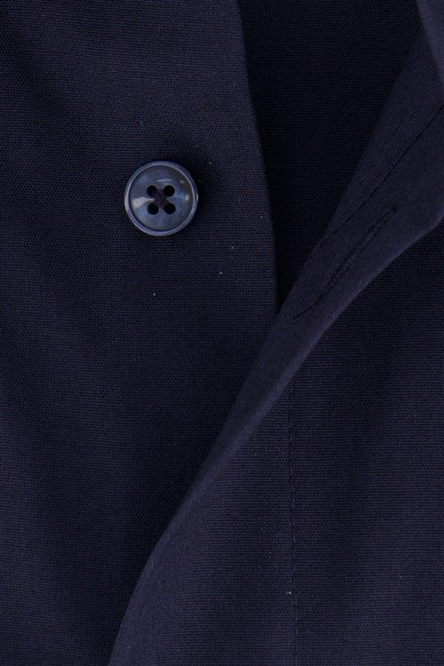 Zakelijk Olymp overhemd normale fit donkerblauw effen
