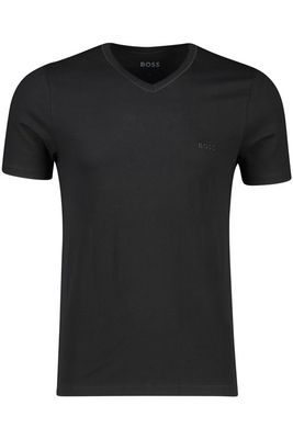 Hugo Boss Hugo Boss t-shirt v hals 3 pack zwart uni 100% katoen
