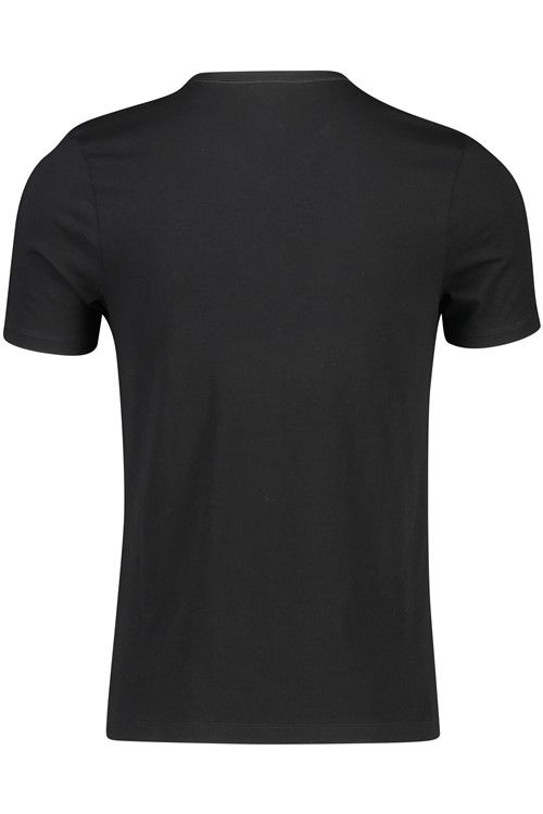 Hugo Boss t-shirt zwart effen 3 pack katoen