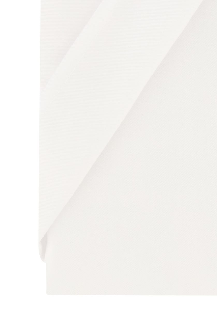 Ledub korte mouw overhemd wit modern fit katoen