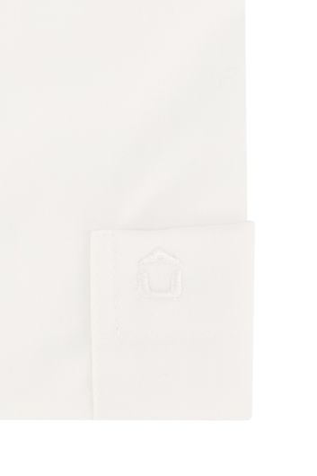 Ledub katoenen korte mouw overhemd modern fit wit