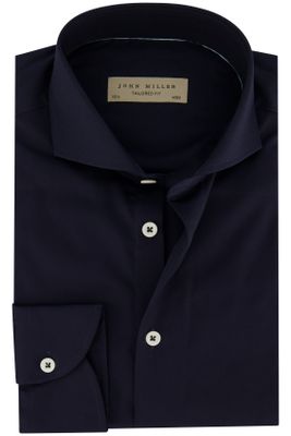 John Miller John Miller business overhemd Tailored Fit slim fit donkerblauw effen katoen