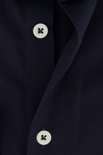 John Miller business overhemd Tailored Fit slim fit donkerblauw effen katoen