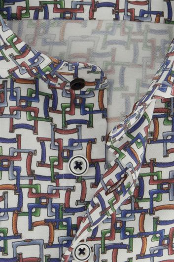 R2 overhemd multicolor geprint slim fit