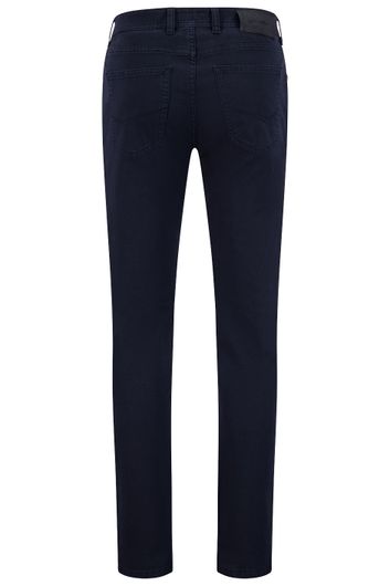 Gardeur jeans Sandro marineblauw slim fit effen katoen