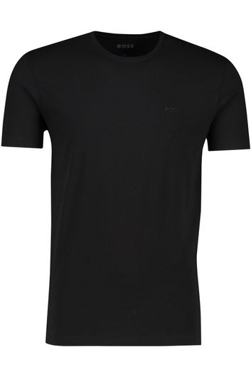 Hugo Boss zwarte t-shirt katoen 2-pack relaxed fit