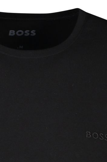 Hugo Boss zwarte t-shirt katoen 2-pack relaxed fit