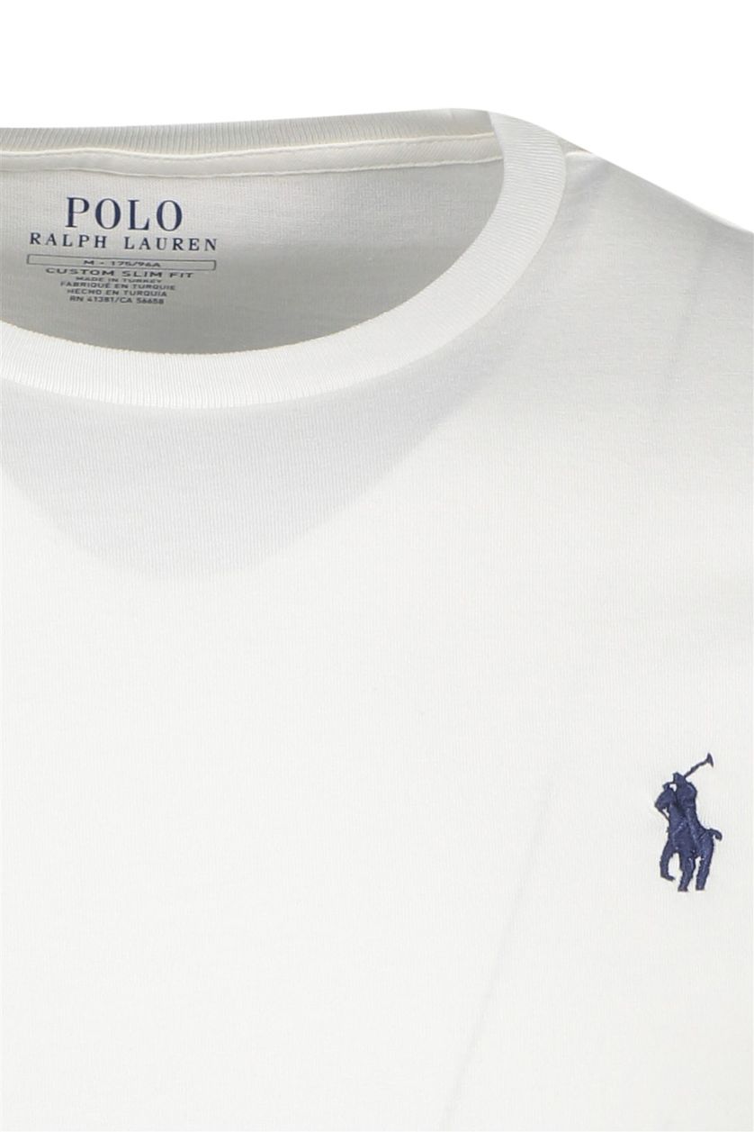 Polo Ralph lauren t-shirt wit ronde hals normale fit effen 100% katoen