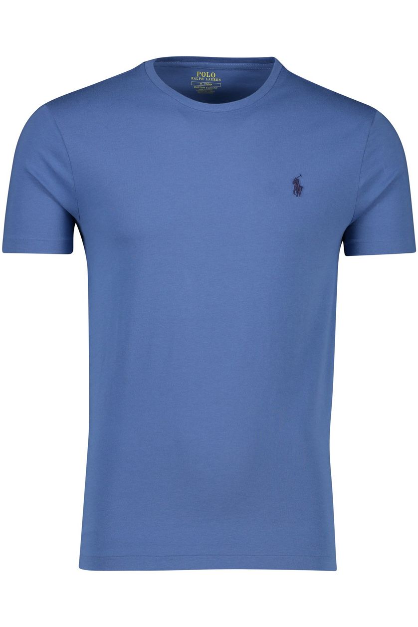 Polo Ralph lauren t-shirt blauw ronde hals normale fit katoen