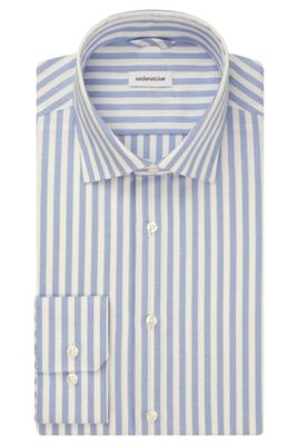 Seidensticker Seidensticker business overhemd Regular Fit lichtblauw wit strepen katoen