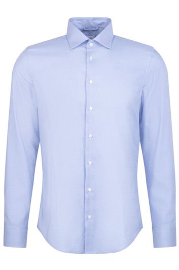 Seidensticker business overhemd Shaped slim fit lichtblauw effen katoen