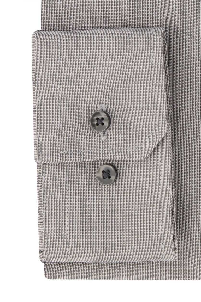 Seidensticker shaped ml7 overhemd grijs katoen