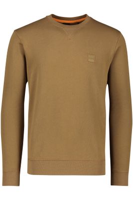 Hugo Boss Katoenen Hugo Boss sweater ronde hals bruin 