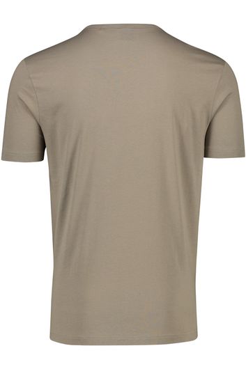 Hugo Boss Green t-shirt ronde hals bruin tee curved