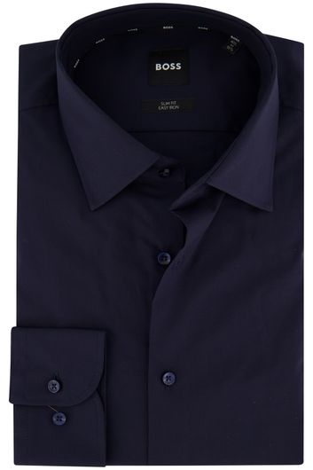 Hugo Boss overhemd H-HANK slim fit donkerblauw