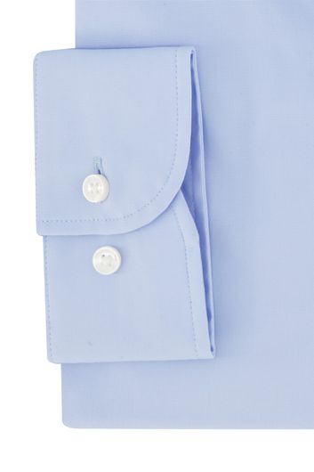 Hugo Boss overhemd mouwlengte 7 slim fit lichtblauw effen katoen