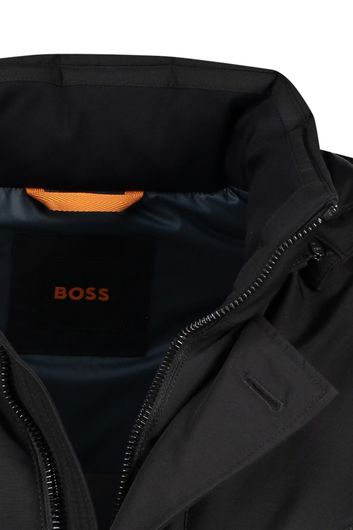 Hugo Boss osiass winterjas zwart normale fit